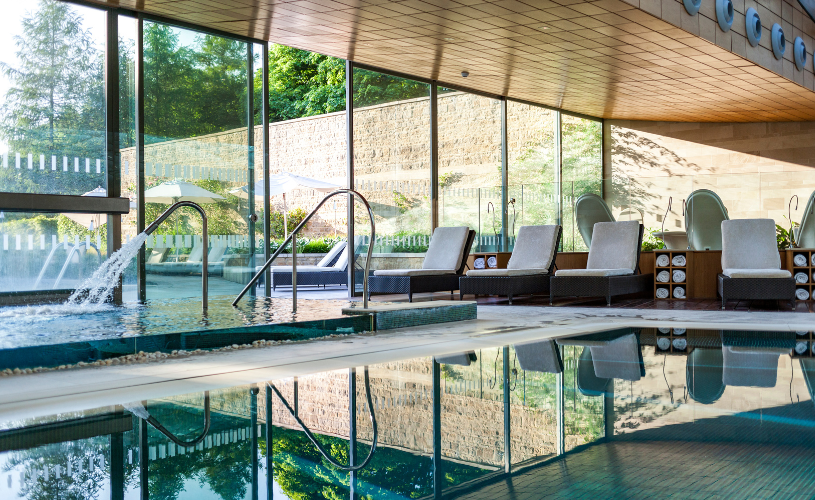 Indoor pool at Lucknam Park